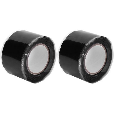 2 Pièces Ruban Adhésif Silicone Noir Résistant Haute Température 0.5mmx25mmx1.5m (1/5)
