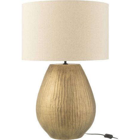 Lampe à Poser en Argile "Nebu" 85cm Or (1/3)