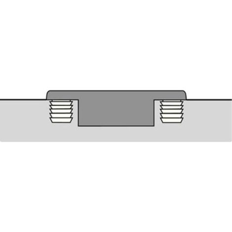 Charnières invisibles 110° - Intermat 9943 - boîtier à enfoncer - entraxe 45 mm - coudure 9,5 mm - HETTICH