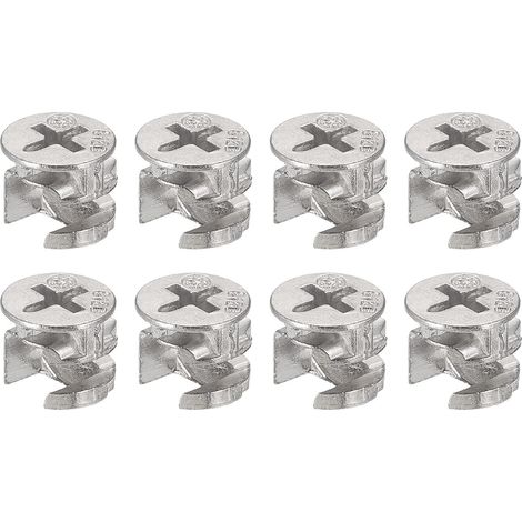 Cam Serrure Écrou pour Meubles, 8pcs 11.8x9.9mm Joint Connecteur Serrage Écrous Meubles Connexion Cam Raccords (1/5)