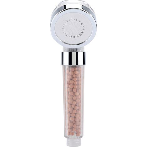Pommeau de douche à main à haut débit, filtre à double étage, élimine le calcaire et le chlore (Jasmin) (1/5)