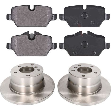 KIT FRENI POSTERIORI compatibile con BMW 1 (E81,E82,E87,E88) - DISCHI + PASTIGLIE OEM: FDB1806, FDB1807 / 17602 , 17603 , 18197 /SOSTITUZIONE DIRETTA/BASSA POLVERE/SILENZIOSO (1/5)