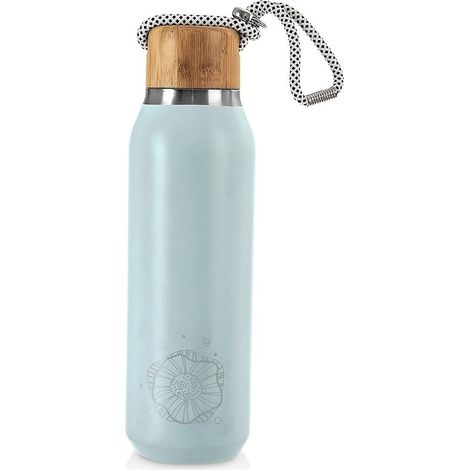 Botella termo en acero inoxidable con doble pared y tapa hermetica (1/5)