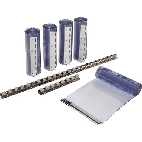 KERBL Streifenvorhang-Set 2x PVC Streifen Maße 30x225 cm, Sträke 3 mm (1/5)