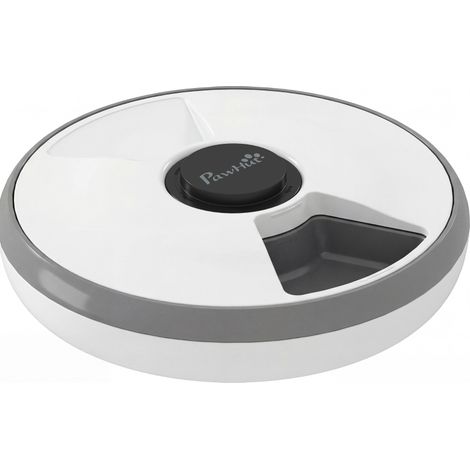 CHICFURN Comedero automático para gatos 31,5 x 31,5 x 8,3 cm gris LED (1/5)