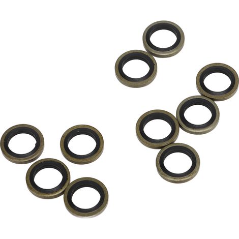 Lot de 20 rondelles d'étanchéité pour boulon banjo de 10 mm, référence 4934278, joints d'étanchéité en caoutchouc pour système d'alimentation diesel Cummins (1/5)