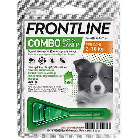 ANTIPARASSITARIO 'FRONTLINE COMBO' cuccioli cane - 1 pipetta ml 0,67 - FRONTLINE