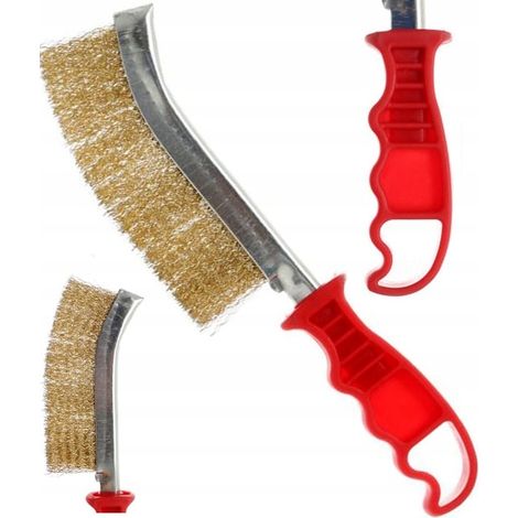 SilverTools schmale Schlitzdrahtbürste aus Messing