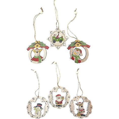 6-teiliges Set Weihnachtsbaumschmuck (1/3)