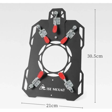 Support de poêle à bois Hot Tent Stove Jack en acier inoxydable réglable avec conduit de cheminée, idéal pour la cuisine sous tente, les foyers extérieurs et les réchauds portables. (1/5)
