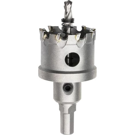 Foret de Scie Cloche en Métal, Coupeur de Trou de Dents en Carbure de Tungstène pour Tôle D'acier Inoxydable, Métal, Alliage, Fer, Bois (42mm) (1/5)