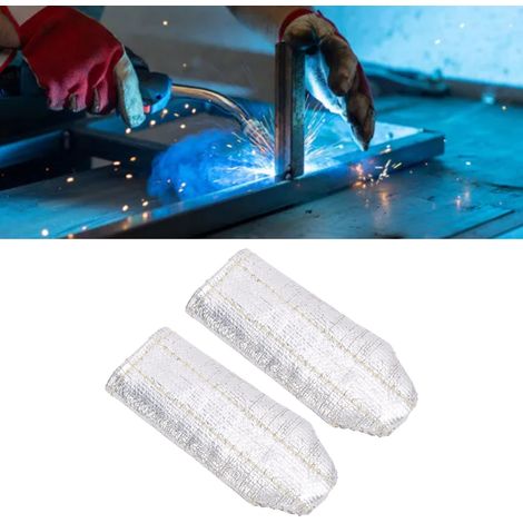 Protections thermiques pour doigts TIG en 2 pièces, format poche, en matériau aluminium, unisexes. (1/5)