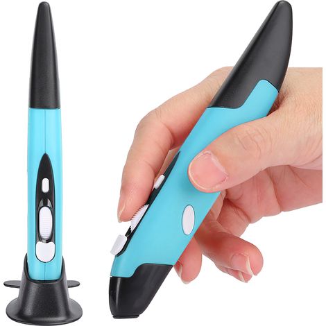 Souris Verticale Ergonomique 2.4G sans Fil pour PC, Conception Antidérapante (Bleu PR-03)