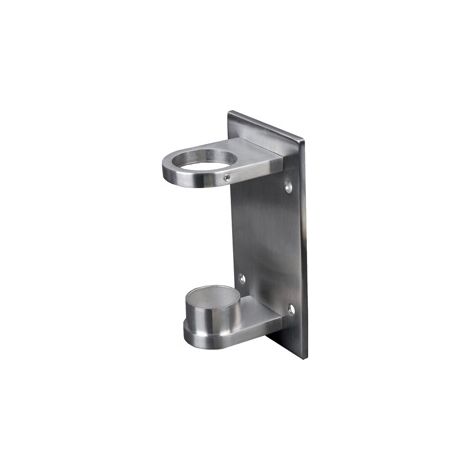 [QUALITE FRANCAISE] - Platine RECTANGLE avec repose tube pour tube Ø42,4mm fixation à l'anglaise - Hauteur 160mm Longueur 90mm - Inox 316