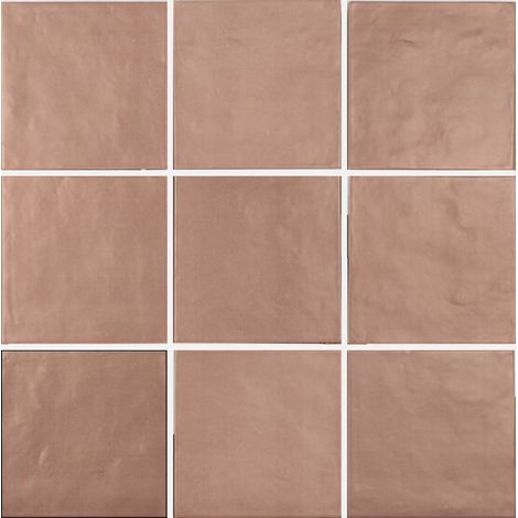 Carrelage effet argile DUST UNI 15x15cm Terre Cuite - boîte de 0.50 m2 UNI 15x15 cm af8976 - - boîte de 0.59 m2