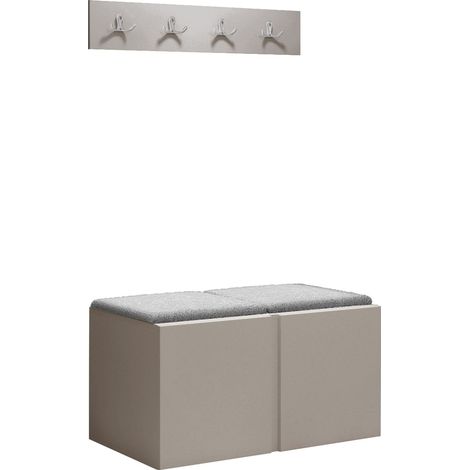 Conjunto para recibidor Pinis VI, Cachemira, 0x0x0cm, Tapiz, Aglomerado laminado, Montada en la pared, Colocada
