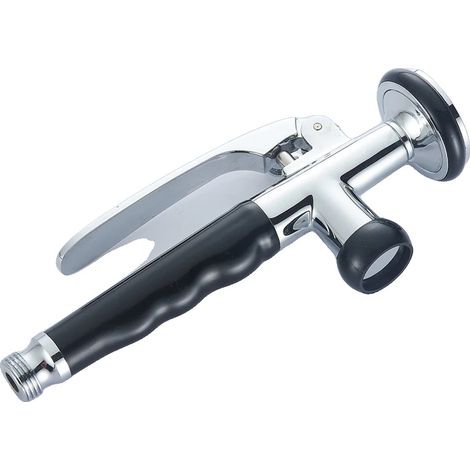 Wassersprühkopf, ergonomischer Griff, duale Wasser-Modi, Silber (1/2)