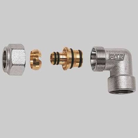 GOMITO FEMMINA CROMATO FAR COMPLETO - 3/4 x 26 x 3