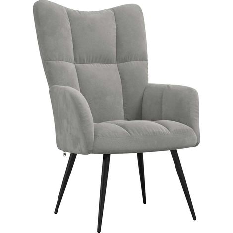 Maison Exclusive - Relaxsessel Hellgrau Samt