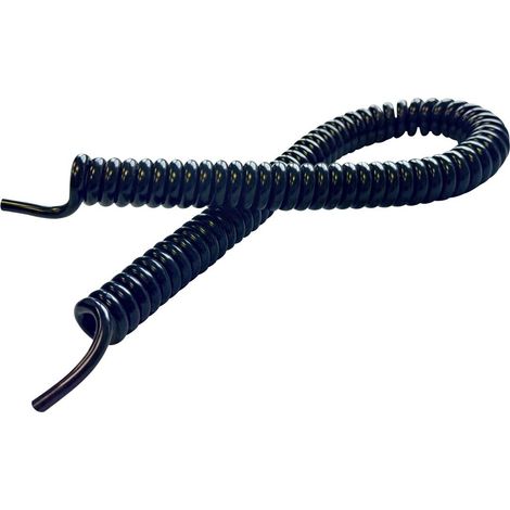 BKL Electronic 1506215 Câble spiralé Li12Y11Y 400 mm / 1600 mm 6 x 0.50 mm² noir 1 pc(s) R645512