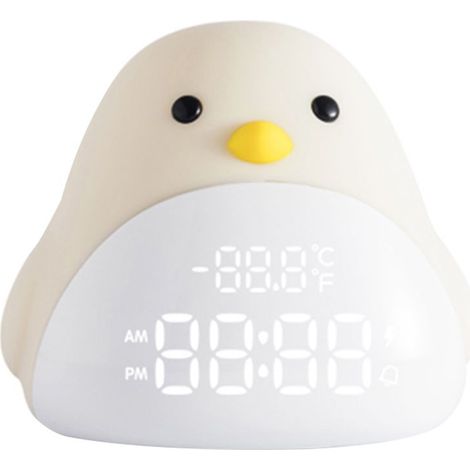 Réveil Lumineux en Forme d'Oiseau Mignon Lampe de Chevet LED USB pour Enfants Idée Cadeau Original (1/5)