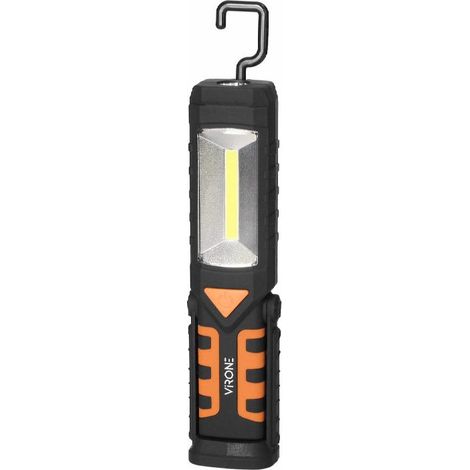 LINTERNA LED ORNO COB 3W + 1W CON GANCHO - 1200MAH RECARGABLE Y FUNCION POWERBANK