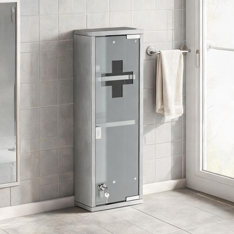 Meuble de salle de bain silber 20 x 12 x 58 cm (1/5)