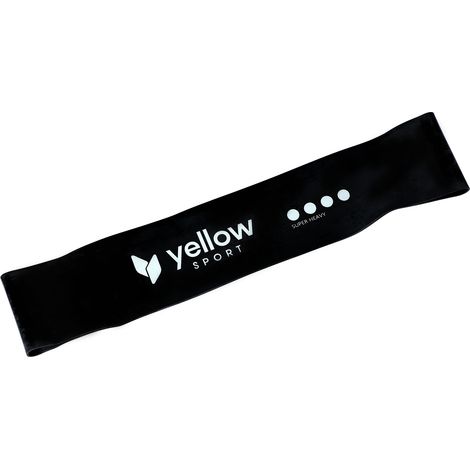 Banda de ejercicio yellowLOOP Band - negra, resistencia 15-20 kg (1/3)