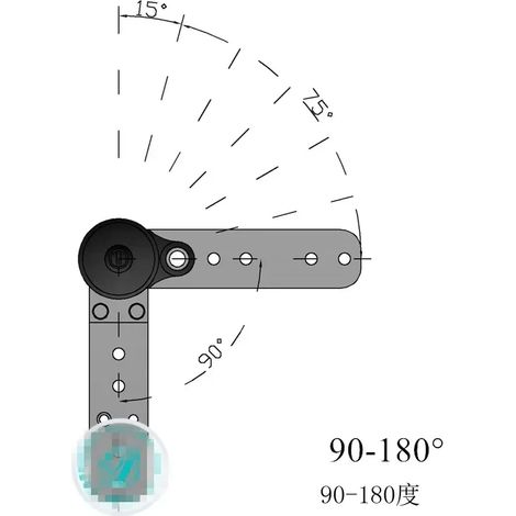 Charnières pliantes (90-180 degrés) - Lot de 2 - 5, 6 ou 7 positions - Charnière à cliquet modifiée pour chaise, canapé, appui-tête et lit (1/5)