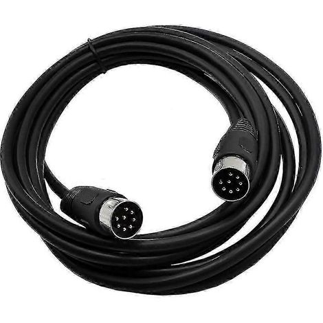 Adaptateur de câble audio DIN mâle-mâle 8 broches pour automobile, ordinateurs, téléviseurs et systèmes de surveillance (1/4)