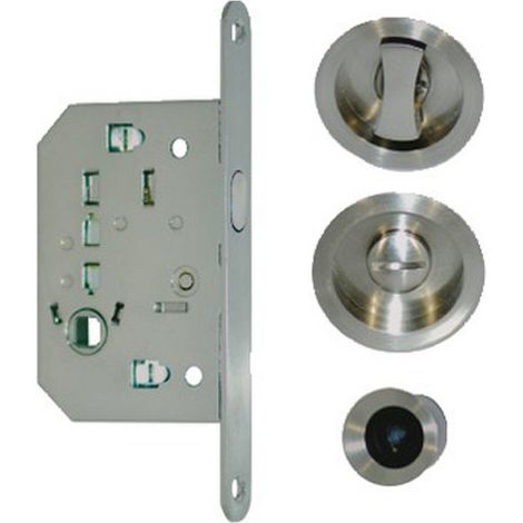 Select Kit de puerta corredera inox con cerradura segura