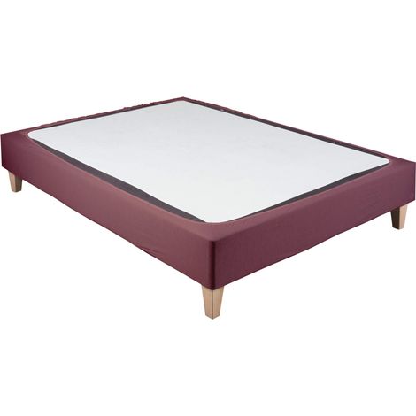 Cache-sommier coton jersey terre de sienne 110x200