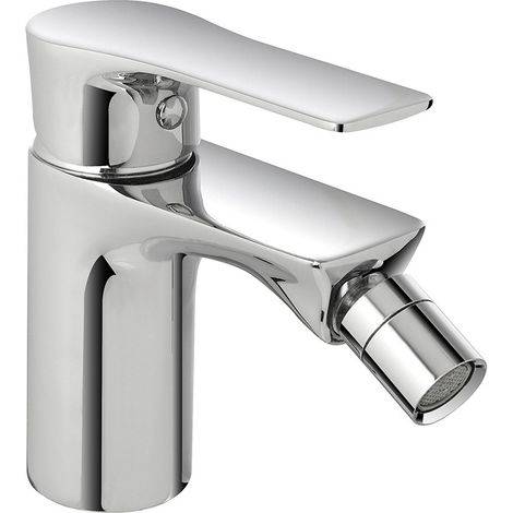 Miscelatore bidet Flat in ottone cromato con piletta click clack (1/5)