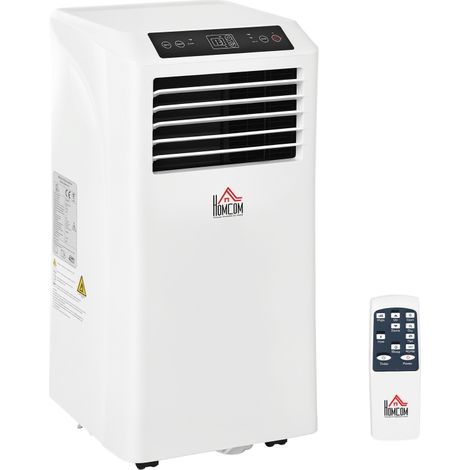 Climatiseur mobile 9000 BTU R290, 4 modes, minuterie 24 h, déshumidificateur, filtre lavable, pour pièce 12-28 m²