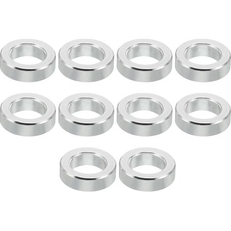 M6 Entretoises en Aluminium, 10 Pièces Entretoise en Métal 6,2 mm Id X 10 mm Od X 3 mm L Entretoise en Aluminium à Vis à Tête Ronde pour Vis de 1/4" Ou M6 (1/5)