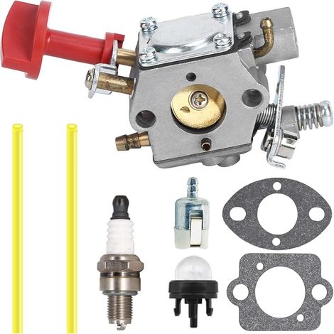 Carburateur WTEA-7A Compatible pour Husqvarna 243R 243RJ 543RBK 543RBS 543RBX 543RS 543AE, pour McCulloch B40BT Elite B40P B40B Coupe-Bordures, pour RedMax BCZ400 BCZ400SW débroussailleuse