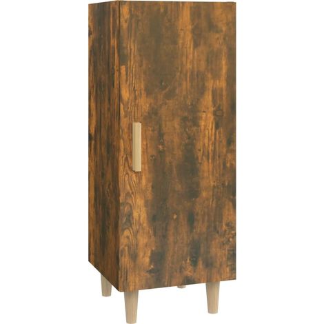 Buffet bahut commode armoire meuble de rangement organisateur cuisine salle de séjour salon 34,5 x 34 x 90 cm bois d'ingénierie marron (1/5)