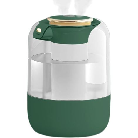 Humidificador - 2 L - Doble Boquilla - Modo Continuo/Intermitente/Alternado - Luz Nocturna LED de 7 Colores - Aromaterapia - Para Dormitorio Oficina - 1 Unidad (1/5)