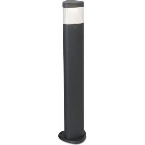 Forlight Arrow - Baliza de Exterior LED 6.6W y 537lm con Luz Cálida 3000K. Diámetro 10.5cm. Estructura de Aluminio. Uso Exterior IP65. Color Negro