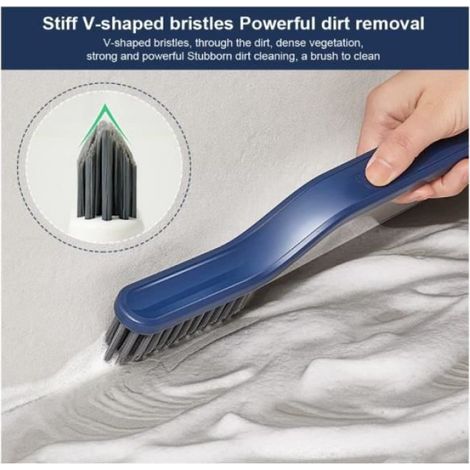 Brosse À Joint - Brosse De Nettoyage Sol Et Fissures 2 En 1 Avec Clips - Pour Salle De Bain Cuisine Carrelage - 5 Pièces (1/4)