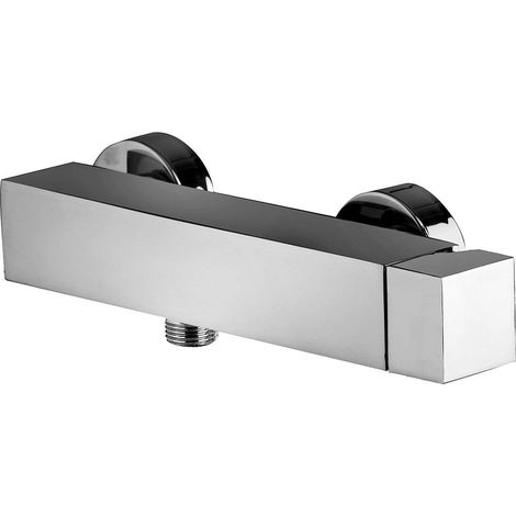 Wandbrausebatterie Stahloptik Paffoni Serie Elle EL168ST  Messing - Steel looking