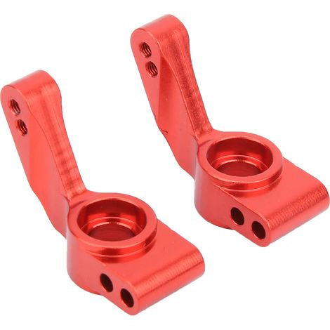 Support de moyeu de direction en aluminium RC L&R pour TRAXXAS SLASH 2WD, couleur rouge, kit de fixation robuste (1/5)