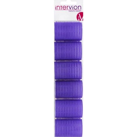 Rulos para el cabello con velcro Inter-Vion, 6 unidades (1/2)