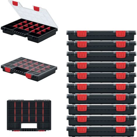 10er Set Sortimentskasten Sortierbox Kleinteilemagazin Trennstege Kistenberg