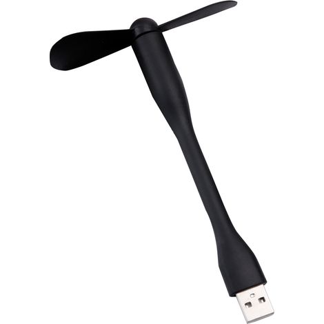 Mini ventilateur USB, col flexible, refroidissement, format de poche, silencieux, alimenté par batterie externe/ordinateur portable/ordinateur de bureau USB (1/5)
