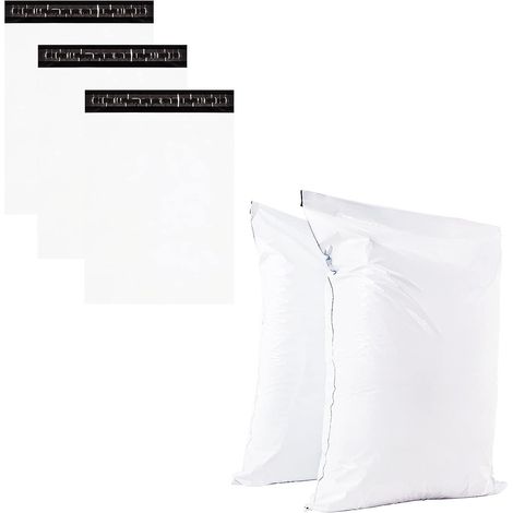 3 pièces Blanc Grand Enveloppe Plastique Expedition Pochette Envoie Colis Vinted,31"x37" Sac Envoie Emballage Colis Autoadhésive Opaques Etanches pour Vetement Textiles et Boîtes à Chaussures (1/5)