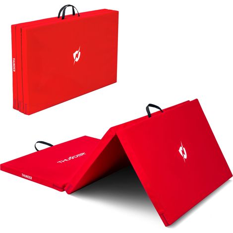 Tapis de gymnastique rouge Thunder® 197x100x5 cm MG-03-RED (1/5)