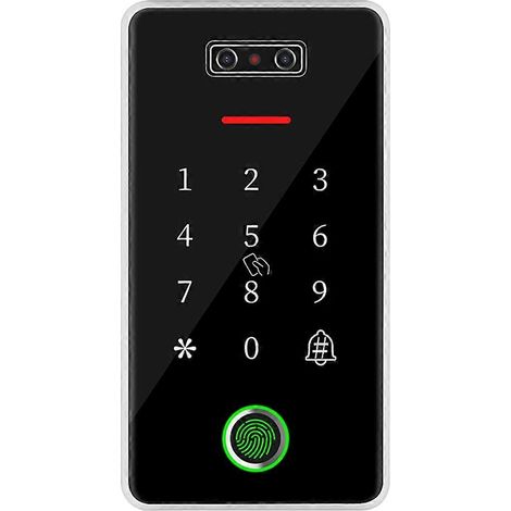 Dispositif de contrôle d'accès étanche IP67 TTLock, contrôlé par application, avec reconnaissance faciale et lecteur d'empreintes digitales M1, adapté aux serrures de porte.