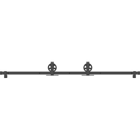 Maison Exclusive - Kit de herrajes para puertas correderas acero