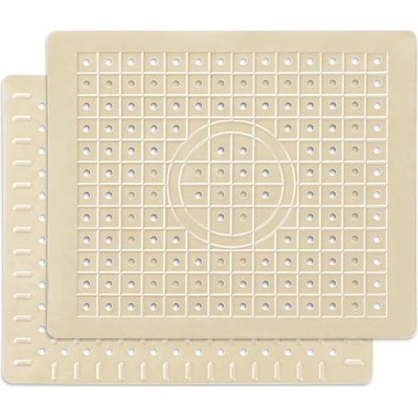 Tapis d'évier - 2 pièces - Tapis d'évier - Matériau en caoutchouc - Protecteur d'évier - Anti-rayures - Tapis de lavabo - Accessoires de cuisine - Protecteur de drain pour éviers, vaisselle et couvert